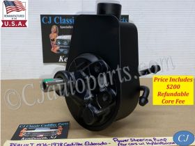 REBUILT 1976 1977 1978 CADILLAC ELDORADO HYDROBOOST HYDRAULIC POWER STEERING PUMP WITH FACTORY ORIGINAL RESERVOIR